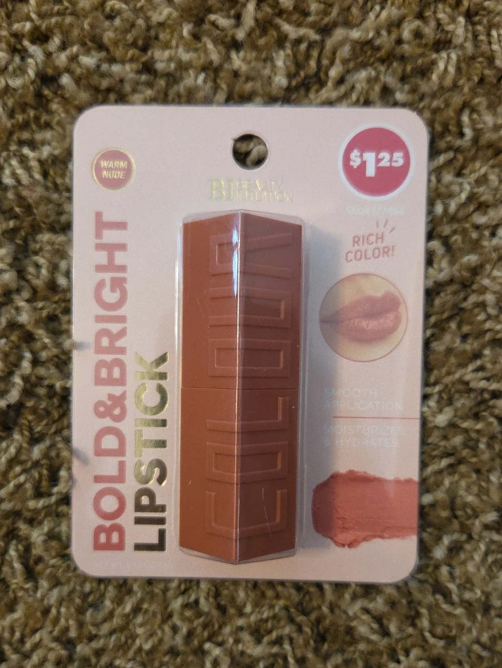 Bold & Bright Lipstick — Warm Nude